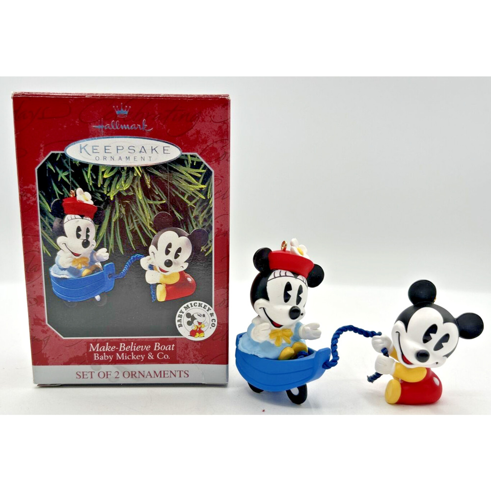 Hallmark Keepsake Ornament Make Believe Boat Baby Mickey & Co. 1998 U242